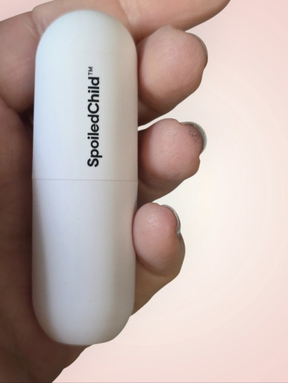💄 SpoiledChild Matte White Capsule Lipstick Case